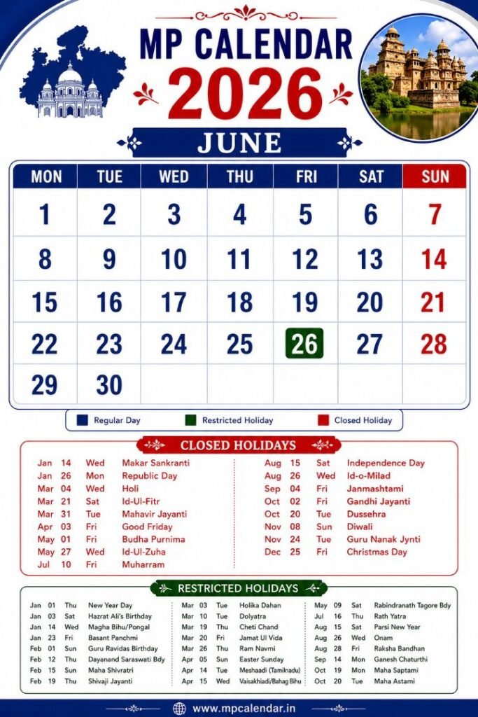 MP Calendar 2026 June
